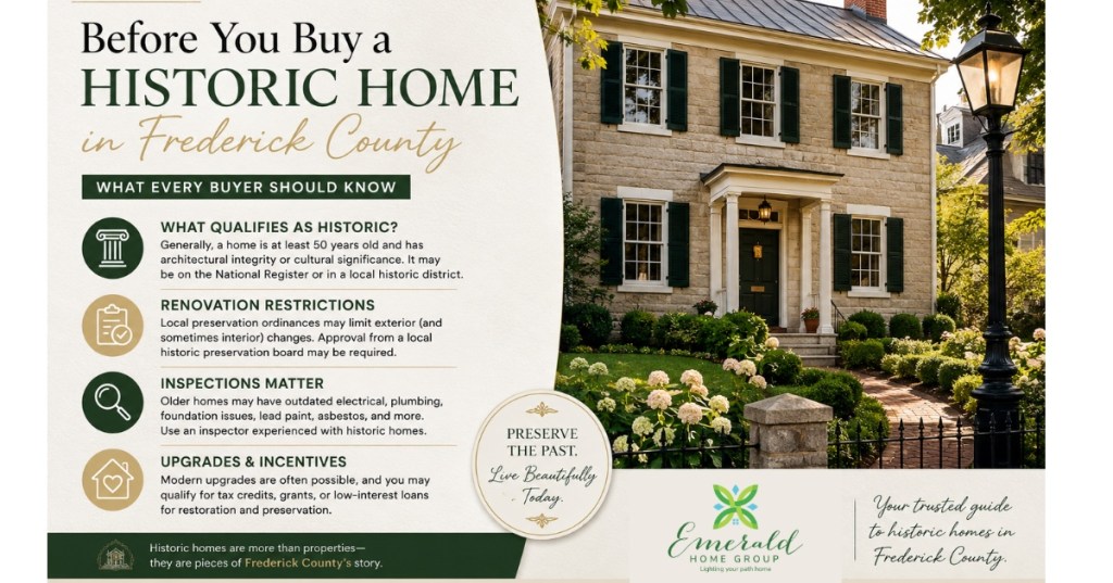 Before You Buy a Historic Home in Frederick County: What Every Buyer Should&nbsp;Know
